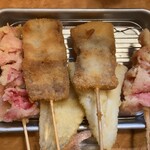 串揚げ 旬の一品  丸幸 - 紅生姜、イベリコ豚、キス
