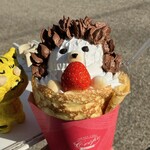 Crepe Smile - 料理写真:ハリネズミクレープ　イチゴ　700円(税込)