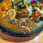 スパイスカレー高丸 - 出汁カレー。名前は変わらんが内容は日によって違ってるんですって。