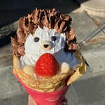 Crepe Smile - ハリネズミクレープ　イチゴ　700円(税込)