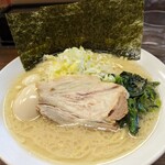 Fujiya - 豚骨塩ラーメン大盛(味玉トッピング)