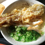 根ッ子うどん - かけ280円＋ちくわ天120円＋手作りコロッケ120円