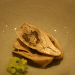 鮨 しみづ - 岩手県米崎産牡蠣 低温油仕立てアップ