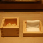 鮨 しみづ - おつまみがりとフィンガーガーゼ