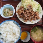 まるきゅう - 料理写真:焼肉定食750円
