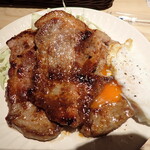 ツキノシタ - 県産豚の生姜焼き￥750