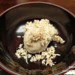 一心鮨 光洋 - 栗のふりかけのせアイス