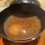 銀座 しのはら - 大なめこの赤出汁