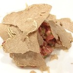 かわむら - 白トリュフ山盛り！香りも味もたまりません(^^) 大好きなタルタルにトッピング。