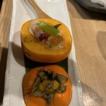 魚菜 由良 - たぶん、酢の物で出てきた柿