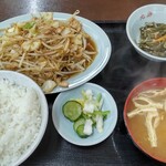 ラーメン北海 - 肉野菜炒め定食￥950