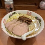 中華そばさとう - 中華そば（大）¥800、焼豚¥200、缶ビール¥350