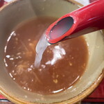 小松庵 - そば湯 さらっとしてるけど蕎麦粉の味がちゃんとします