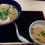 ラーメン 福栄 - 味噌・半チャーハンセット