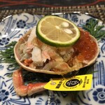 日本料理 四幸 - 【先付】越前セコガニ、イクラ