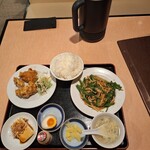 Fukumei gen - 青椒肉絲定食ご飯大盛り