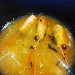 佐渡廻転寿司 弁慶 - 海老の味噌汁