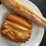 コーデュロイ - パンオショコラ、青のりバターフランス