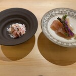 Yakitori Kyoutotachibana - 肝、もも肉の昆布〆