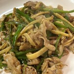 正竜亭 - 青椒肉絲