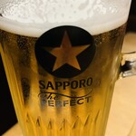 たら福 - 生ビール（中） 550円