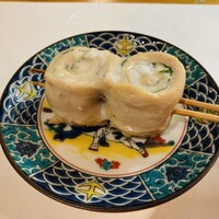 YAKITORI 燃 es - 【写真②】ささみ(押岡地鶏：宮崎県日南市)大葉