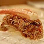 鮨 やすみつ - セコ蟹の握り