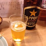 武ちゃん - 瓶ビール（サッポロ黒ラベル）