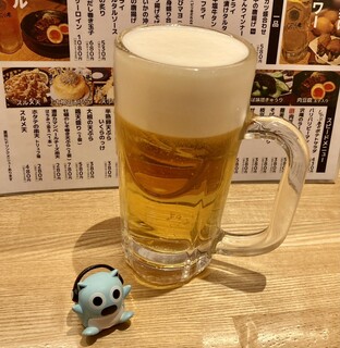 Taishuusoba Sakabashinobuan - 生ビールは一瞬で消える