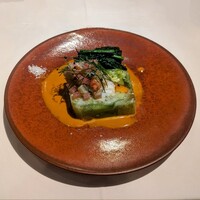 Lien - オマール海老と旬の野菜のゼリー寄せオマールのジュのソース