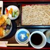 Minoriya - ミニ天丼と半そば（冷） 1,100円