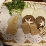 岡半 - セットの野菜