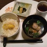 季一遊 - 栗御飯、留椀（松茸清し仕立）、香の物