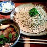 そば処　古庵 - 鴨南蛮1300円もチョットせりON。