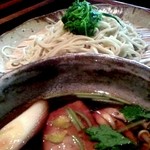 そば処　古庵 - やっぱりせりがポイントですな