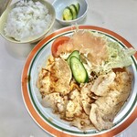 おおぎやラーメン - 生姜焼き定食