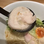 船橋 蔭虎 - 鶏白湯塩そば　鶏チャーシュー