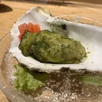 船橋 蔭虎 - 三陸産牡蠣のバジル炒め