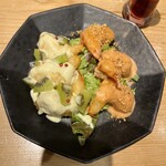 船橋 蔭虎 - 2種のエビマヨ(黒板メニュー)