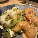 船橋 蔭虎 - 2種のエビマヨ(黒板メニュー)