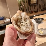 登喜和鮨 - 蟹春巻き寿司