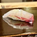 登喜和鮨 - 新潟産黒鯛　塩水〆