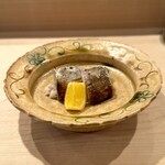 登喜和鮨 - カマス　葱巻き焼