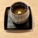 登喜和鮨 - 海の物と山の物が入った薯蕷蒸し
