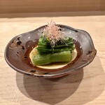 登喜和鮨 - アスパラ菜　おひたし