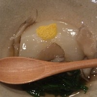 月の木 - お通し 蕪の舞茸餡かけ