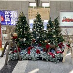 峠の釜めし おぎのや - 軽井沢駅改札のクリスマスツリー