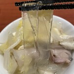 延辺館 - 白菜、豆腐、バラ肉と太い春雨の煮込み