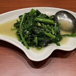 延辺館 - ほうれん草ニンニク炒め