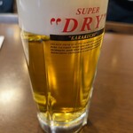 日本料理 三平 - 生ビール（350円）